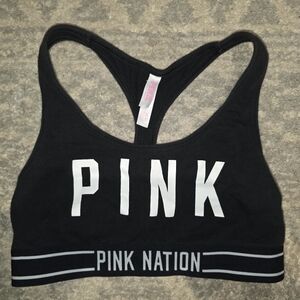 Victoria's Secret PINK Black Racerback Bra